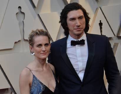 Joanne Tucker and Adam Driver arrive on the red carpet for the 91st annual Academy Awards at the Dolby Theatre in the Hollywood section of Los Angeles on February 24, 2019.  LAP20190224577 JIMxRUYMEN