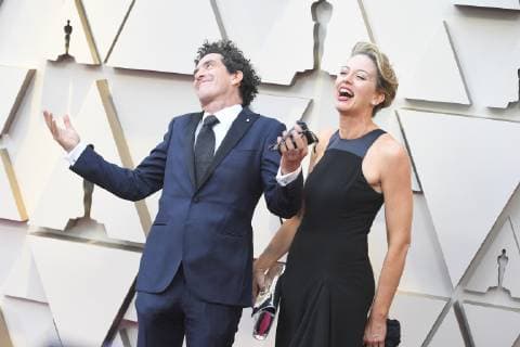 February 24, 2019 - Los Angeles, California, U.S - ROBBIE RYAN AND HIS WIFE during red carpet arrivals for the 91st Academy Awards, presented by the Academy of Motion Picture Arts and Sciences (AMPAS), at the Dolby Theatre in Hollywood. Los Angeles U.S. - ZUMAz03_ 20190224_zbp_z03_043 Copyright: xKevinxSullivanx