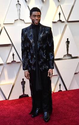 Chadwick Boseman arrives on the red carpet for the 91st annual Academy Awards at the Dolby Theatre in the Hollywood section of Los Angeles on February 24, 2019.  LAP20190224199 JIMxRUYMEN