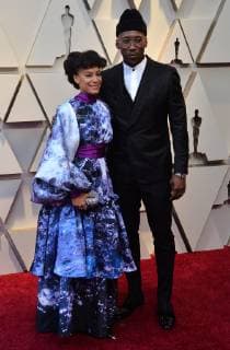 Amatus Sami-Karim and Mahershala Ali (R) arrive on the red carpet for the 91st annual Academy Awards at the Dolby Theatre in the Hollywood section of Los Angeles on February 24, 2019.  LAP20190224201 JIMxRUYMEN