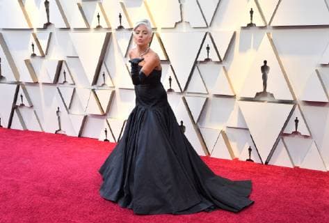 Lady Gaga arrives on the red carpet for the 91st annual Academy Awards at the Dolby Theatre in the Hollywood section of Los Angeles on February 24, 2019.  LAP20190224597 JIMxRUYMEN