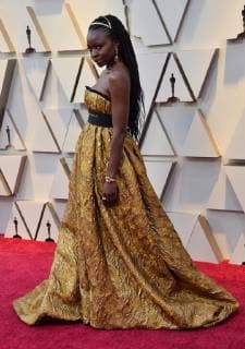 Danai Gurira arrives on the red carpet for the 91st annual Academy Awards at the Dolby Theatre in the Hollywood section of Los Angeles on February 24, 2019.  LAP20190224211 JIMxRUYMEN