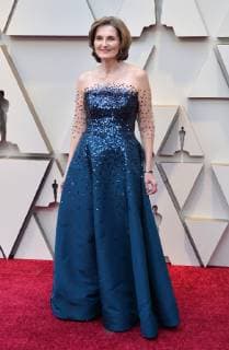 Deborah Davis arrives on the red carpet for the 91st annual Academy Awards at the Dolby Theatre in the Hollywood section of Los Angeles on February 24, 2019.  LAP20190224242 JIMxRUYMEN