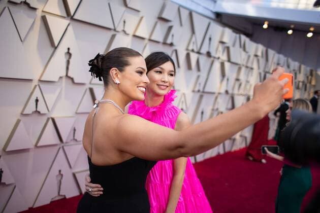 Ashley Graham and Gemma Chan arrive on the red carpet of The 91st Oscars at the DolbyÂ® Theatre in Hollywood, CA on Sunday, February 24, 2019.  Copyright: xA.M.P.A.S.x 33781_397PLX