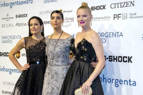 Bettina Zimmermann Zoe Helali and Franziska Knuppe at the presentation of the 3 Inhorgenta Award 2019 in the Eisbach Studios Munich 24 02 2019 Foto:xN.xKolinzx xFuturexImage