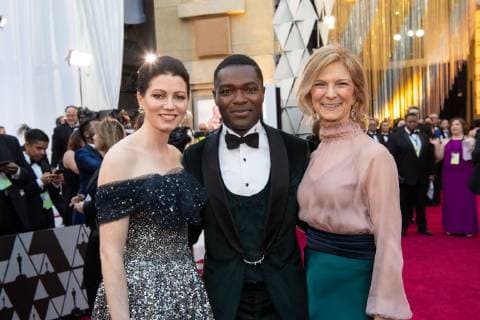February 24, 2019 - Hollywood, California, U.S. - David Oyelowo (C) and Jessica Oyelowo, Academy CEO Dawn Hudson arrive on the red carpet of The 91st Oscars at the Dolby Theatre in Hollywood. Hollywood U.S. - ZUMAz03_ 20190224_sha_z03_701 Copyright: xAMPASx