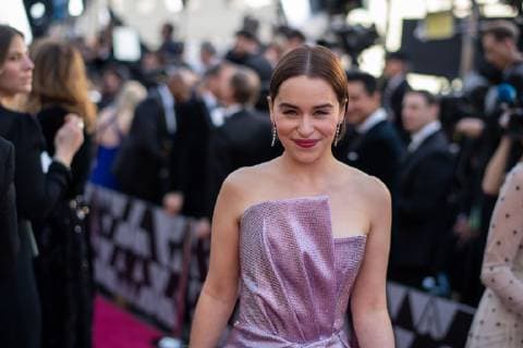 February 24, 2019 - Hollywood, California, U.S. - EMILIA CLARKE arrives on the red carpet of The 91st Oscars at the Dolby Theatre in Hollywood. Hollywood U.S. - ZUMAz03_ 20190224_sha_z03_709 Copyright: xAMPASx