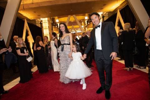February 24, 2019 - Hollywood, California, U.S. - JIMMY CHIN (R) and family, Oscar nominee arrive on the red carpet of The 91st Oscars at the Dolby Theatre in Hollywood. Hollywood U.S. - ZUMAz03_ 20190224_sha_z03_663 Copyright: xAMPASx