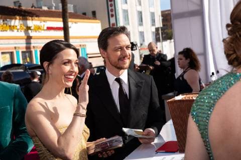 February 24, 2019 - Hollywood, California, U.S. - JAMES MCAVOY and guest arrive on the red carpet of The 91st Oscars at the Dolby Theatre in Hollywood. Hollywood U.S. - ZUMAz03_ 20190224_sha_z03_662 Copyright: xAMPASx