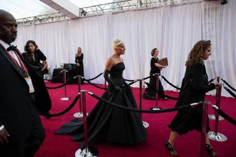 February 24, 2019 - Hollywood, California, U.S. - LADY GAGA, Oscar nominee, arrives on the red carpet of The 91st Oscars at the Dolby Theatre in Hollywood. Hollywood U.S. - ZUMAz03_ 20190224_sha_z03_727 Copyright: xAMPASx