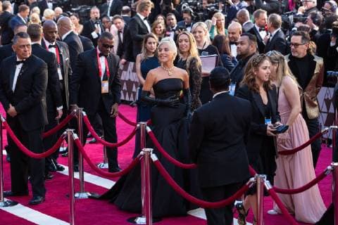 February 24, 2019 - Hollywood, California, U.S. - LADY GAGA, Oscar nominee, arrives on the red carpet of The 91st Oscars at the Dolby Theatre in Hollywood. Hollywood U.S. - ZUMAz03_ 20190224_sha_z03_725 Copyright: xAMPASx