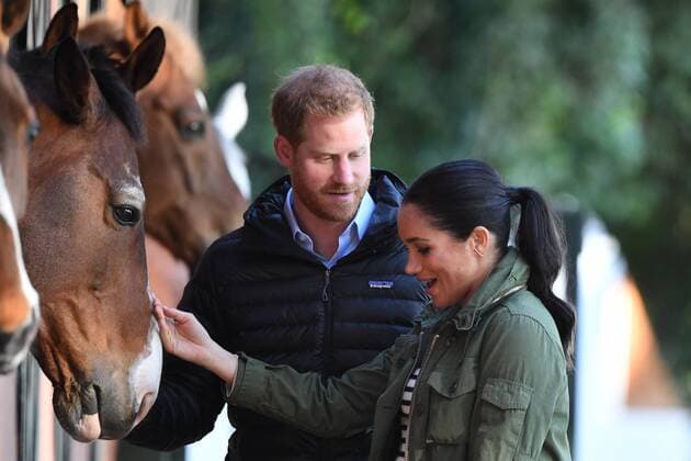 Entertainment Themen der Woche KW09 Entertainment Bilder des Tages . 25 02 2019. Rabat, United Kingdom. Duke and Duchess of Sussex in Morocco-Day Three. Prince Harry, The Duke of Sussex, accompanied by his wife Meghan, The Duchess of Sussex, visit the Moroccan Royal Federation of Equestrian Sports in Rabat, Morocco, to learn more about Morocco s developing programme of supporting children with special needs through equine therapy.  xAndrewxParsonsx xi-Imagesx IIM-19338-0009