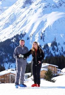 25-02-2019 Lech King Willem-Alexander and Princess Amalia during a photocall during the ski holiday in Lech am Arlberg, Austria.  Copyright: xPPEx
