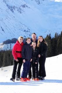 25-02-2019 Lech Princess Laurentien and Prince Constantijn and Eloise and Claus Casimir and Leonore pose during a photocall during the ski holiday in Lech am Arlberg, Austria.  Copyright: xPPEx