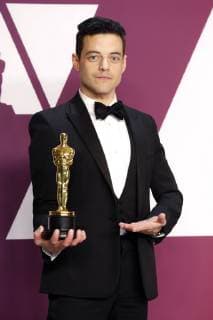 Rami Malek with the Oscar for Best Leading Actor in Bohemian Rhapsody in the Press Room of the Oscar Awards 2019 91st Annual Academy Awards at the Hollywood Highland Center Los Angeles 24 02 2019 Foto:xD.xBedrosianx xFuturexImage