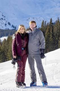 25-02-2019 Lech Queen Maxima and King Willem-Alexander pose during a photocall during the ski holiday in Lech am Arlberg, Austria.  Copyright: xPPEx