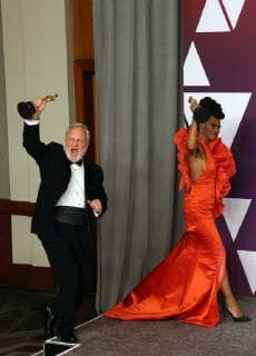 HOLLYWOOD, CALIFORNIA - FEBRUARY 24: Jay R. Hart, Hannah Beachler, At The 91st Annual Academy Awards Press Room at Hollywood and Highland on February 24, 2019 in Hollywood, California.. Copyright: xFayexSadoux