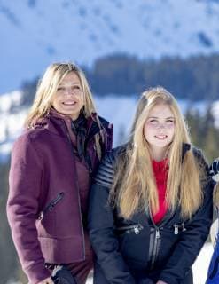 25-02-2019 Lech Queen Maxima and Princess Amalia pose during a photocall during the ski holiday in Lech am Arlberg, Austria.  Copyright: xPPEx