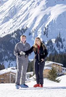 25-02-2019 Lech King Willem-Alexander and Princess Amalia pose during a photocall during the ski holiday in Lech am Arlberg, Austria.  Copyright: xPPEx
