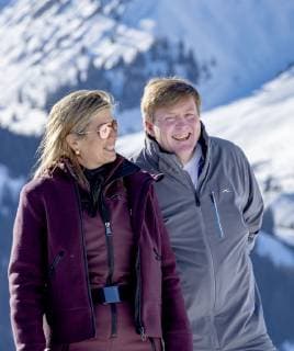 25-02-2019 Lech Queen Maxima and King Willem-Alexander pose during a photocall during the ski holiday in Lech am Arlberg, Austria.  Copyright: xPPEx