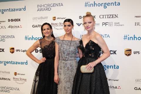 Bettina Zimmermann Zoe Helali Franziska Knuppe Inhorgenta Award 2019 in the Eisbach Studios in Munich on 24 02 2019