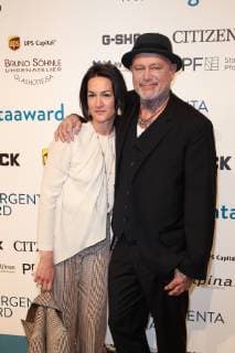 Patrik Muff with wife Bele Inhorgenta Award 2019 in the Eisbach Studios in Munich on 24 02 2019
