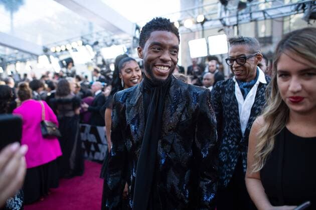 February 24, 2019 - Hollywood, California, U.S. - Chadwick Boseman arrives on the red carpet of The 91st Oscars at the Dolby Theatre in Hollywood. Hollywood U.S. - ZUMAz03_ 20190224_sha_z03_812 Copyright: xAMPASx