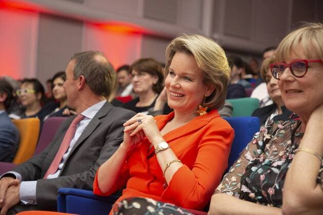 Entertainment Themen der Woche KW09 Entertainment Bilder des Tages Queen Mathilde of Belgium pictured at the 20th edition of the award ceremony of the Womed Award , for best female entrepreneur, organised by Markant and Unizo, Wednesday 27 February 2019 in Brussels.  HATIMxKAGHAT 05539668