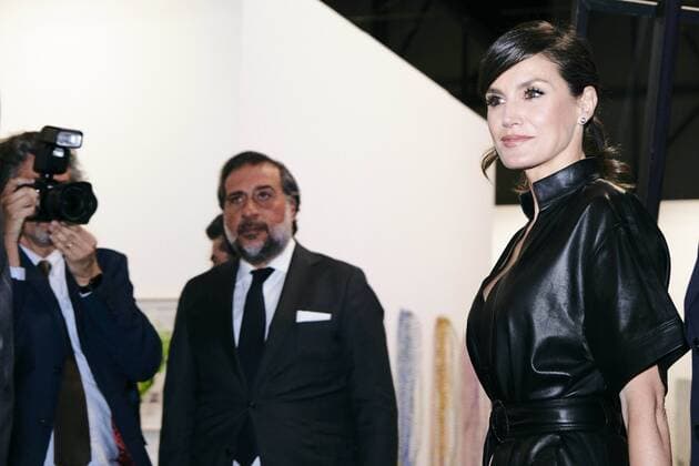 Entertainment Themen der Woche KW09 Entertainment Bilder des Tages 28-02-2019 Madrid Queen Letizia and King Felipe during the opening of the International Contemporary Art Fair ARCO at the IFEMA Exhibition Centre on the 2nd day of the 2 day statevisit with the president of Peru, Martin Vizcarra Cornejo and Maribel Diaz Cabello in Madrid. No Spain  Copyright: xPPE THORTONx