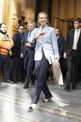 March 1, 2019 - Madrid, Spain - Princess Elena of Spain attends the traditional thanksgiving to Medinaceli s Christ at Jesus of Medinaceli Church on March 01, 2019 in Madrid, Spain. Madrid Spain  - ZUMAn230 20190301_zaa_n230_199 Copyright: xOscarxGonzalezx