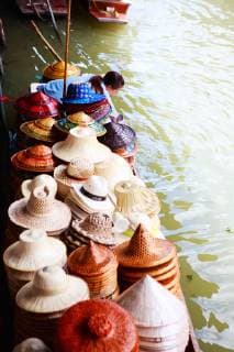 Asien, Thailand, schwimmender Markt, Damnoen Saduak, McPSHA *** Asia Thailand floating market Damnoen Saduak McPSHA McPSHA