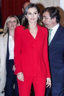 MADRID, SPAIN- March 06: Queen Letizia attends the proclamation of the winner of the 2019 Princess of Girona at Complejo cultural San Francisco in Caceres, Spain on the 6th of March of 2019. Copyright: xJimmyxOlsen MediaxPunchx