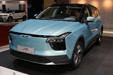 Elektroauto Aiways U5, Weltpremiere, 89. Internationaler Automobil Salon Genf (CH) 2019 (07. - 17.03.2019, Geneva International Motor Show, Autoausstellung, Auto, Messe, Palexpo Geneve, Schweiz), Pressetag 05.03.2019 *** Electric Car Aiways U5 World Premiere 89 International Motor Show Geneva CH 2019 07 17 03 2019 Geneva International Motor Show Motor Show Auto Exhibition Palexpo Geneve Switzerland Press Day 05 03 2019