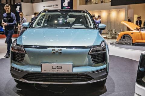 Aiways U5, Chinese electric SUV, was presented during the 2019 Geneva International Motor Show on Wednesday, March 6th, 2019. (CTKxPhoto RenexFluger) CTKPhotoF201903061216701  hop