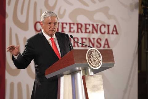 March 7 2019 UM20190307NAC01 JPG MEXICO CITY PresidencyPresident AMLO President Andres Manuel Lopez Obrador during his morning conference at the National Palace reports that a real estate project will no longer be built on the land of the Secretary of National Defense Sedena de Santa Fe Photo Agency EL UNIVERSALIrvin OlivaresEELG  - ZUMAu78_ 20190307_zaf_u78_005 Copyright: xElxUniversalx