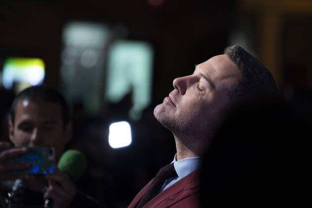 March 6, 2019 - Madrid, Spain - US actor Ben Affleck poses as he arrives at the premiere of the film Triple Border by J.C. Chandor, in Callao, Madrid, Spain, 06 March 2019 Madrid Spain  - ZUMAn230 20190306_zaa_n230_831 Copyright: xOscarxGonzalezx