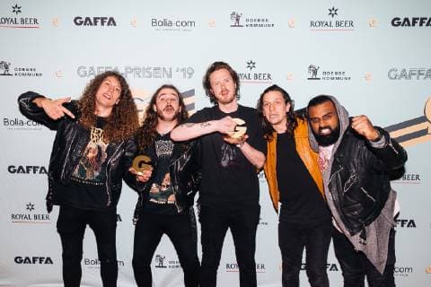 The Best Music Prize Gaffa Prize 2019 is awarded at a show Thursday, March 7, 2019 in the Odense Show begins at 20.00 and takes place in Odeon Prizes will be awarded for this years Danish edition of the years Danish band and the years Danish soloist Pictures may only be used for editorial mention Gaffa prices 2019 and must not be used for commercial purposes The images must not be stored after use Odense Denm  Copyright: MarkusxGlavind MarkusxGlavind Gaffax cop112 spdk20190308-080331-L