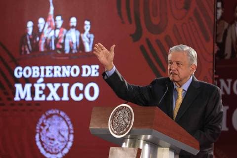 March 8, 2019 - EUM20190308NAC34.JPG.CIUDAD DE MEXICO, Presidency Presidencia-AMLO.- 8 de marzo del 2019. En el marco del Dia Internacional de las Mujeres, el presidente Andres Manuel Lopez Obrador durante conferencia matutina en Palacio Nacional, llama a todos los integrantes del gobierno federal a garantizar la igualdad entre hombres y mujeres, asi como acabar con los feminicidios en el pais. Foto: Agencia EL UNIVERSAL MAR.  - ZUMAu78_ 20190308_zaf_u78_064 Copyright: xIrvinxOlivaresx