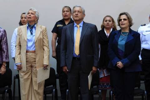 March 8, 2019 - EUM20190308NAC39.JPG.CIUDAD DE MEXICO, Conmemoration Conmemoracion-Dia de la Mujer.- 8 de marzo del 2019. El presidente Andres Manuel Lopez Obrador se reune con mujeres para realizar un desayuno, en el marco del Dia Internacional de la Mujer. Foto: Agencia EL UNIVERSAL MAR.  - ZUMAu78_ 20190308_zaf_u78_079 Copyright: xIrvinxOlivaresx