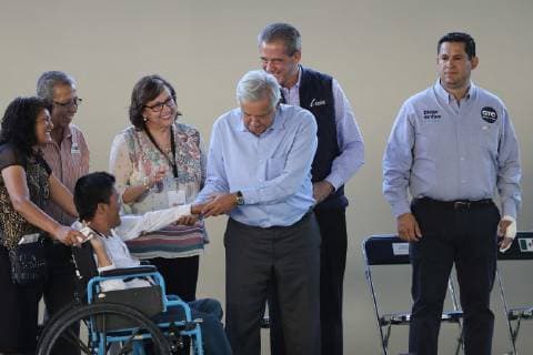 March 8 2019 EUM20190308NAC67 JPG LEON Gto PresidencyPresidency AMLO March 8, 2019 President Andres Manuel Lopez Obrador delivers comprehensive wellness resources in Guanajuato accompanied by Governor Diego Sinhue Rodriguez Photo Agency EL UNIVERSALJuan Carlos ReyesEELG  - ZUMAu78_ 20190308_zaf_u78_129 Copyright: xElxUniversalx
