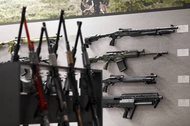Rifles at the Enforce Tac Police and Security Fair at the Nuremberg Exhibition Centre 07 03 2019 Foto:xC.xHardtx xFuturexImage