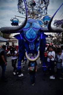 March 8, 2019 - March 08, 2019. Tultepec, State of Mexico. Every 8th of March, in the Mexican municipality of Tultepec, State of Mexico, celebrates the traditional burning of pyrotechnic bulls in honor of the patron saint of pyrotechnics, San Juan de Dios. ..PHOTO: OMAR LOPEZ - ZUMAl109 20190308_zap_l109_008 Copyright: xOmarxLopezx