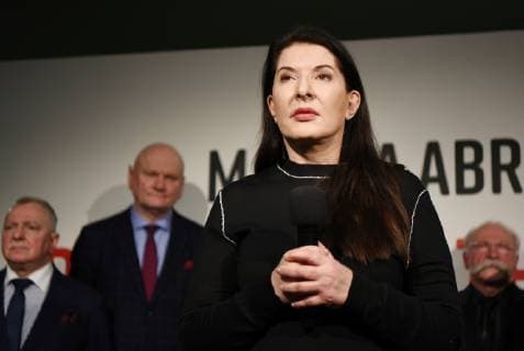 Marina Abramovic at the private viewing of her exhibition Do Czysta The Cleanner in Torun Marina Abramovic at the private viewing of her exhibition Do Czysta The Cleanner on March 7, 2019 in Torun, Poland. EN_01366461_0145 