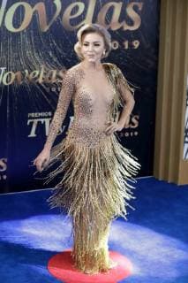 March 11 2019 EUM20190311ESP06 JPG MEXICO CITY AwardsPremios TV y Novelas Aspectos de la alfombra de los premios TV y Novelas la noche del domingo 10 de marzo de 2019 In the picture actress Angelique Boyer Foto Agencia EL UNIVERSALLuis CortesEELG  - ZUMAu78_ 20190311_zaf_u78_009 Copyright: xElxUniversalx