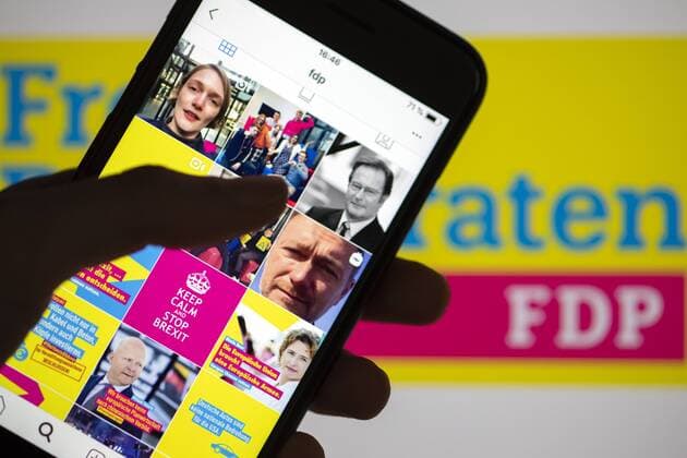 Symbol image on the subject of factions and social media The Instagram Account of the FDP Berlin 11 03 2019 Berlin Germany Copyright: xJaninexSchmitz photothek.netx
