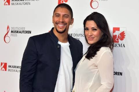 11 German Music Author Award 2019 Andreas Bourani Jasmin Shakeri Arrival red carpet to the 11 German Music Author Award at the Hotel Ritz Carlton in Berlin on 14 03 2019