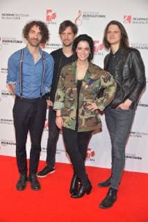 11 German Music Author Award 2019 Band Silbermond with front woman Stefanie Kloss Arrival red carpet for 11 German Music Author Award at Hotel Ritz Carlton in Berlin on 14 03 2019