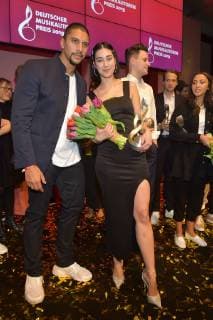 11 German Music Author Award 2019 Andreas Bourani Lary also Lary Lou and Lary Poppins Arrival Red Carpet at 11 German Music Author Award at Hotel Ritz Carlton in Berlin on 14 03 2019