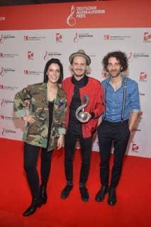 11 German Music Author Award 2019 Stefanie Kloss Maxim Richarz Andreas Nowak Arrival red carpet for the 11 German Music Author Award at the Hotel Ritz Carlton in Berlin on 14 03 2019