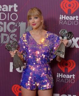 Taylor Swift, winner of the Tour award, backstage during the sixth annual iHeartRadio Music Awards at the Microsoft Theater in Los Angeles, California on March 14, 2019. The annual award show will broadcast live on FOX.  LAP20190314119 JIMxRUYMEN